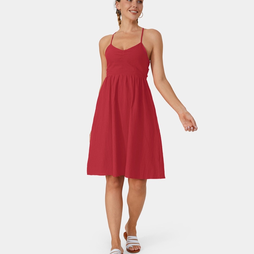 Halara Crisscross Tieback Dress